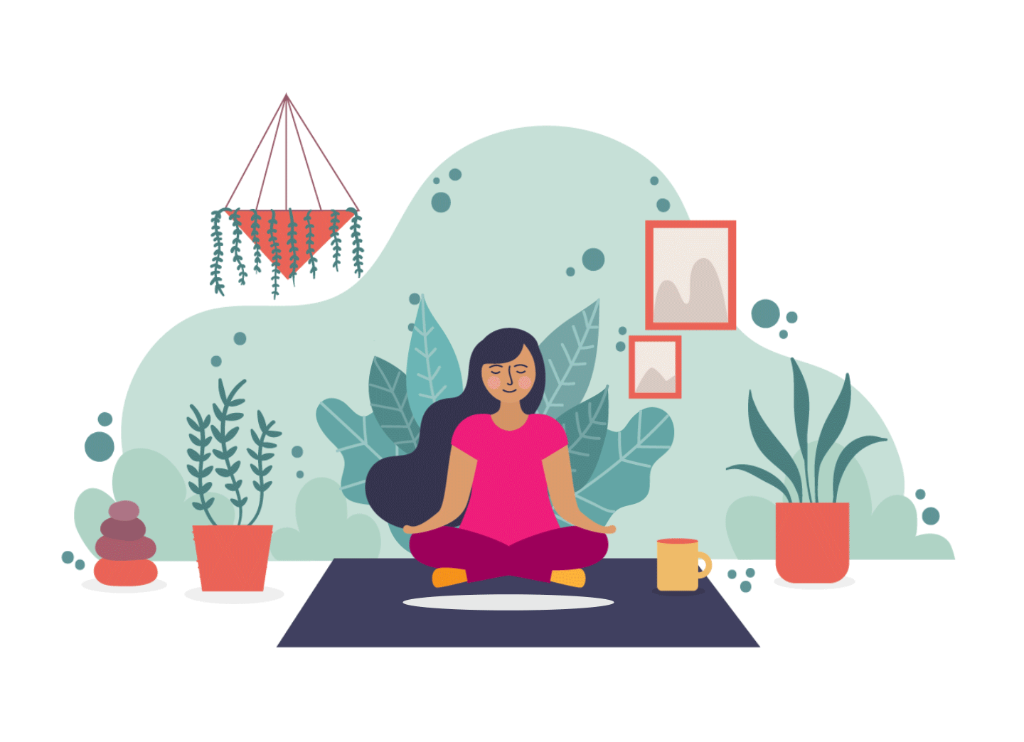 Meditating Girl